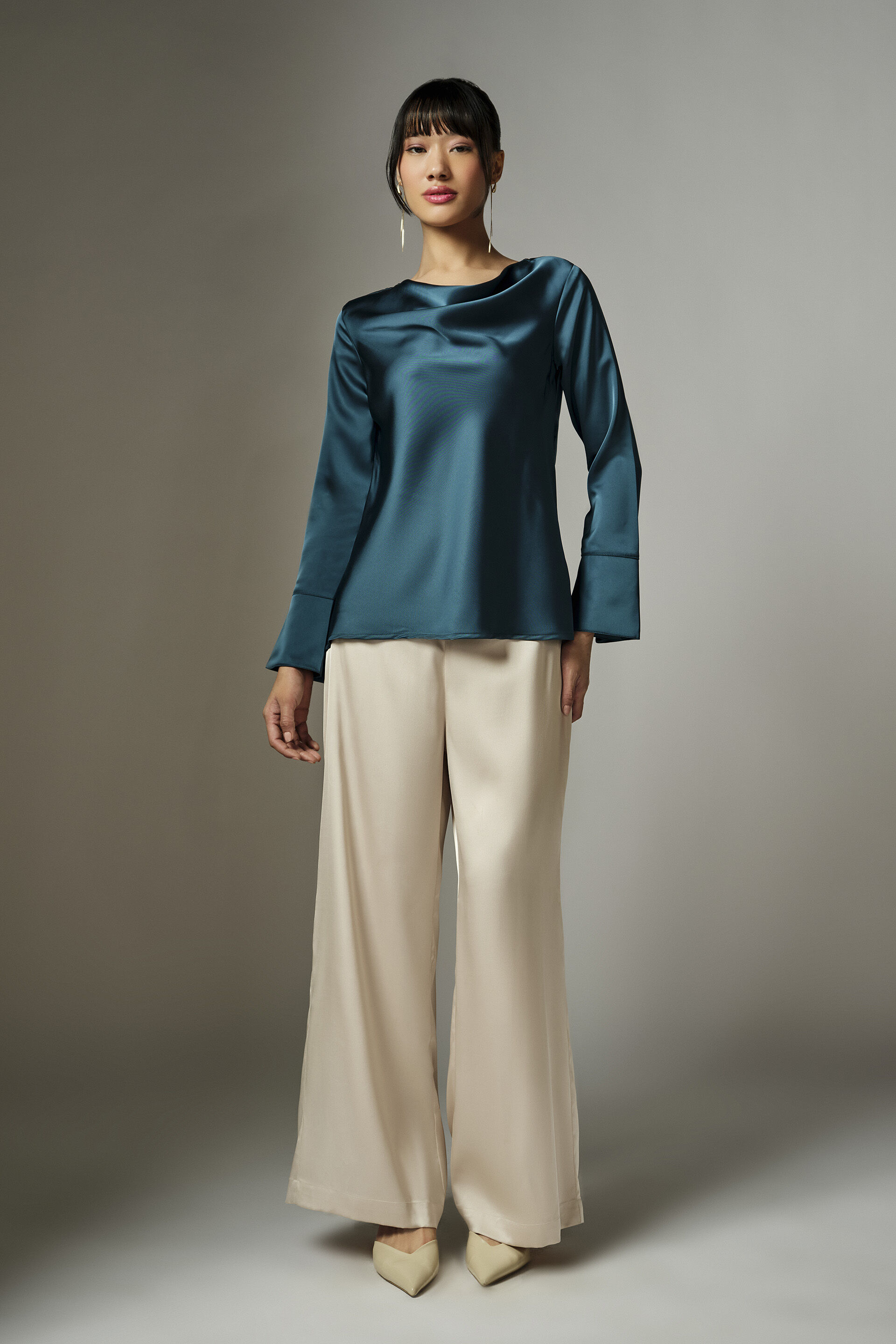 Diena Teal Top, Teal, image 4